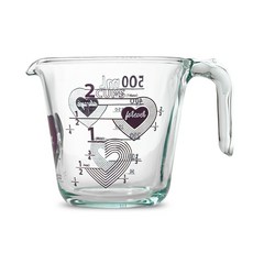 파이렉스 하트 계량컵 500ml 퍼플, 단품없음, 1개