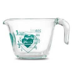 파이렉스 하트 계량컵 250ml 터쿼이즈, 1개