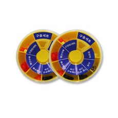 청룡 찌조립 구슬 세트 2p, 혼합 색상, 1개