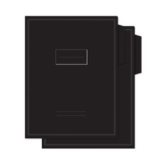 왈가닥스 A4 파일 홀더, 블랙, 2개입