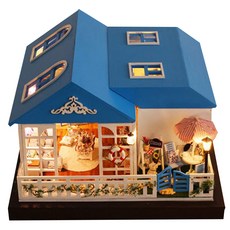 CuteRoom DIY中大型模型屋製作 貝佛利藍色屋, 混色