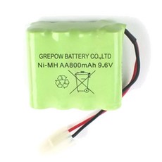 Hobby Engine複製品電池9.6V RC電池 HBE000142, 混色, 1個