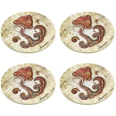 復古星座杯墊, A