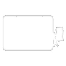 Kuu 家居裝飾壓克力備忘錄板 MO17 掛鉤型 白色, 亞克力