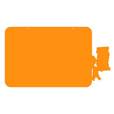 쿠 홈 인테리어 메모보드 MO 17 걸이형 오렌지, 아크릴