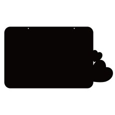 Ku 家居裝飾便條板 MO 15 掛式 黑色, 壓克力