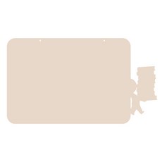 쿠 홈 인테리어 메모보드 MO 17 걸이형 베이지, 아크릴