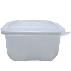 투고팩 사각미니 포장용기 4호 2.2L x 50p + 뚜껑 50p, 1개입, 50개