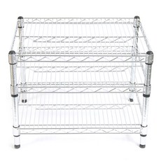 Corack 韓國 25 派工業金屬架 610 x 610 x 450 3 層, 銀