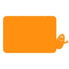 Kuu 家居裝飾壓克力備忘錄板 MO13 掛鉤型 橙色, 亞克力