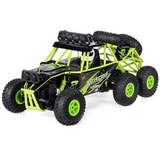 레프리카 바퀴가 무려6개!더 쏀놈이 나타났다!6륜구동 락크라울러 RC 카 WLT186289GR, 혼합 색상, 1개