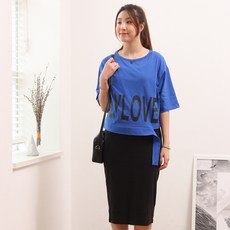 Eomjjang 印花短袖哺乳連身裙