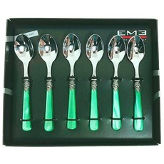 EME 拿破崙茶匙綠, 6件, 茶匙 6p