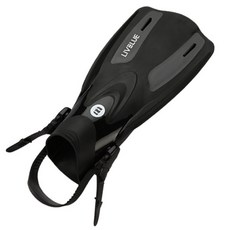 LIVBLUE 浮潛短蛙鞋, 黑色