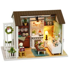 큐트룸 하우스 만들기 미니어쳐 DIY 키트, 가방싸는멍멍이, 1개