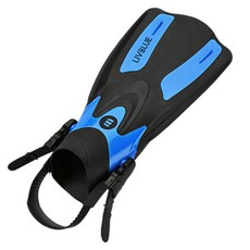 LIVBLUE 浮潛短鰭腳蹼 LIVF-0012, 藍色