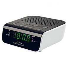 롯데 디지털 라디오 알람시계, LDC-073, 화이트