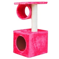 노랜드 고양이 캣타워 8015 길이 28cm x 너비 25cm x 높이 55cm, 레드, 1개