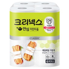 Kleenex 經典款可食品用廚房紙巾, 130張, 4捲