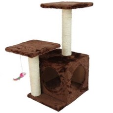 노랜드 고양이 캣타워 8016 길이 28cm x 너비 33cm x 높이 58cm, 커피, 1개