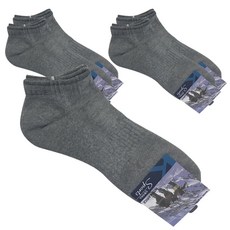 TS7男款雙層底運動襪 5雙, 灰色的