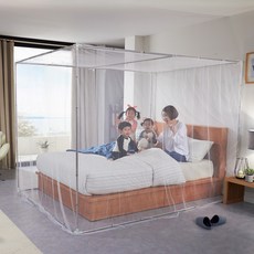 ALTTEURI 長方形落地式蚊帳, 白色的