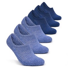 tesla 男女通用襪子 6入, 藍色, 淺藍色