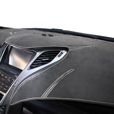 BORN TO ROAD Chamude 儀錶板避光墊 灰色布料 白色縫線, 現代, Genesis G80 2016年~(無HUD/有中央喇叭)