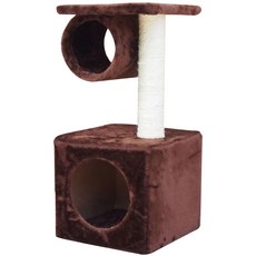 노랜드 고양이 캣타워 8015 길이 28cm x 너비 25cm x 높이 55cm, 브라운, 1개