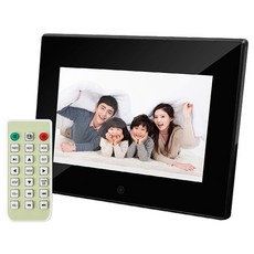 유니콘 7인치 슬림 디지털 포토프레임, LTD-700A, 블랙