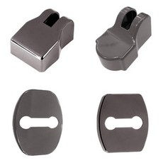 GT GLOBAL Artroma All New Tucson TL 車門鎖扣 + 車門限位器保護蓋, 黑鉻