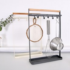 리빙해피 클래식 조리도구 걸이, 블랙, 1개