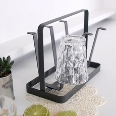 LIVING HAPPY 經典杯架, 黑色的, 1個