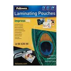 Fellowes 斐樂 100微米護貝膜, A3, 100入