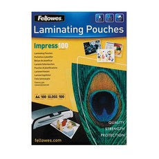 Fellowes 斐樂 100微米護貝膜, A4, 100個