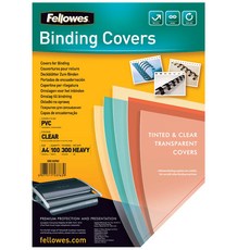 Fellowes 斐樂 300微米裝訂封面 100入, 透明, A4