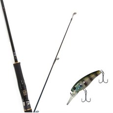 Wonda Avalon 紡車路亞釣竿 602M + Damiki Sammy 70 硬餌路亞 348T MYSTERIOUS GILL, 1套