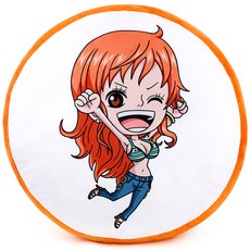 원피스 원형 프린트 쿠션 나미, 혼합 색상