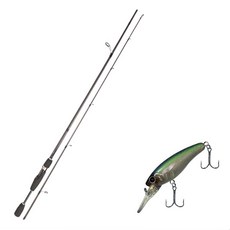 Youngkwu產業Blue Force Starzen擬餌釣竿 S66ML+Damiki Sammy 70硬體擬餌 311H NATURAL LIST, 1套