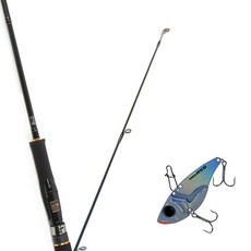 Won Da Avalon捲線器擬餌釣竿 702M+Damiki Bolt 55金屬擬餌勺子擬餌 15g 274H WS CRYSTAL, 1套
