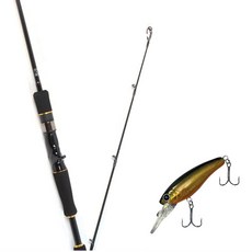 Won Da Avalon餌魚餌釣魚竿 632M+Damiki Sammy 70硬餌餌釣魚竿 236H BLACK GOLD HOLO, 1套