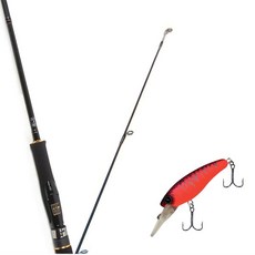 Won Da Avalon捲線式擬餌釣竿 702M+Damiki Sammy 70硬餌擬餌 351D 日落, 1套