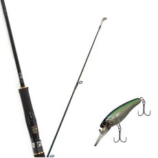 Won Da Avalon捲線式擬餌釣竿 702M+Damiki Sammy 70硬餌擬餌 311H NATURAL LIST, 1套