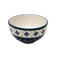 ZAKLADY CERAMICZNE BOLESLAWIEC 波蘭飯碗, 藍色 + 白色, 1個