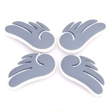 블럭마트 엔젤윙 문콕방지 도어가드, 그레이, 4개