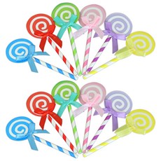 필립로지스틱 매직캔디 팝 케이크토퍼 6p, 컬러팝, 2세트