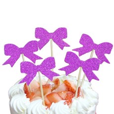 필립로지스틱 베이크리본 케이크토퍼 5p, 마젠타, 2세트