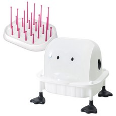 BONOHOUSE 奶瓶瀝水架 + 防塵蓋, 白色