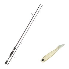 Youngkwu產業Blue Force Starzen擬餌竿 S63L+Damiki Bing軟擬餌 1.5吋 210 CREAM WHITE, 1套