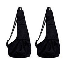 ARYKO Dr.Mini 寵物牛津肩揹包 2入, 黑色